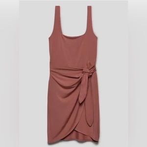 Aritzia Wilfred Saturn Dress in Mocha Sorbet XL